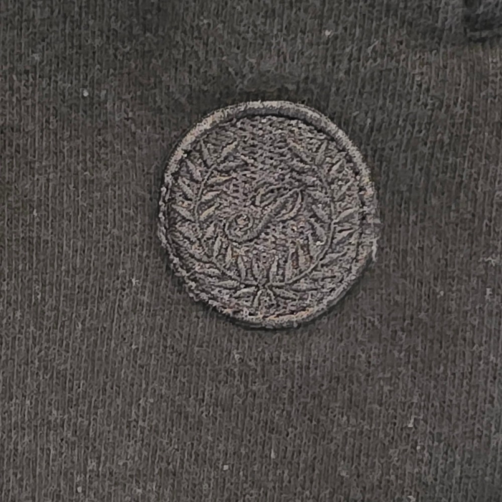 PINK Victoria's Secret Black Jogger Sweatpants Small Tonal Crest Logo Pockets - Picture 3 of 6